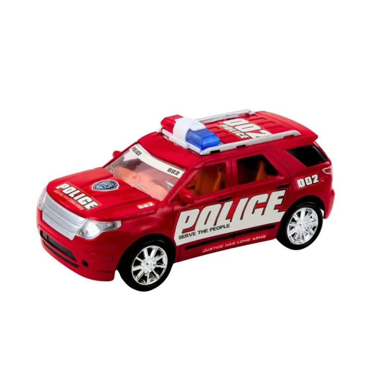 Set Policijskog Terenskog Vozila S Vučnom Prikolicom, 60 Cm 4