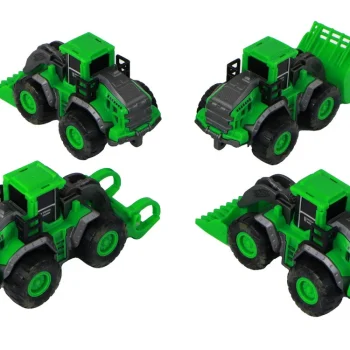Set Poljoprivrednih Traktora, 4 Zelena, 13 × 6 × 5 Cm 6