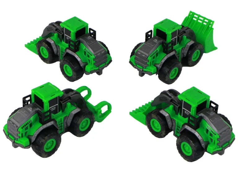 Set Poljoprivrednih Traktora, 4 Zelena, 13 × 6 × 5 Cm 6