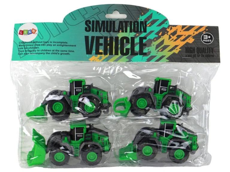 Set Poljoprivrednih Traktora, 4 Zelena, 13 × 6 × 5 Cm 7