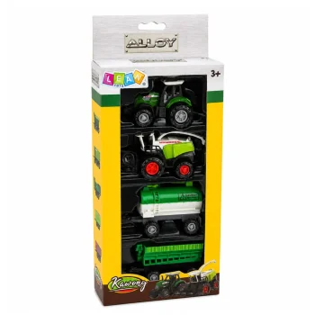 Set Poljoprivrednih Vozila 1:68 Traktor, Kombajn, Cisterna I Rasipač, 4 Kom 7