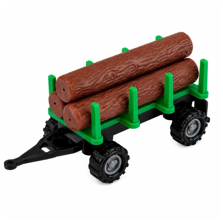 Set Poljoprivrednih Vozila 1:68 Traktor, Kombajn, Prikolica I Prijevoznik Trupaca, 4 Kom 4