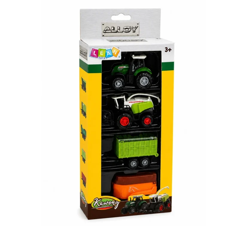 Set Poljoprivrednih Vozila 1:68 Traktor, Kombajn, Prikolica Za Rasuti Teret I Stoku, 4 Kom 7