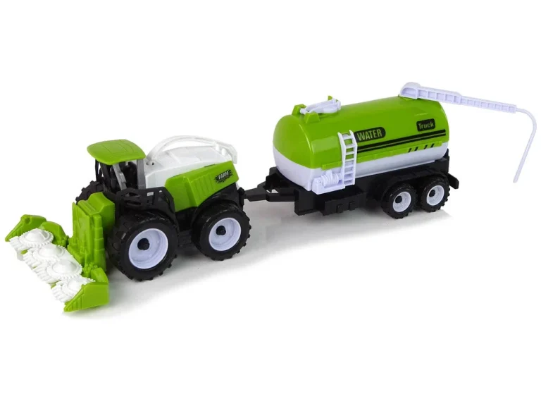 Set Poljoprivrednih Vozila, Traktor, Kombajn, Cisterna I Poluprikolica 5