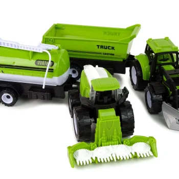 Set Poljoprivrednih Vozila, Traktor, Kombajn, Cisterna I Poluprikolica 7