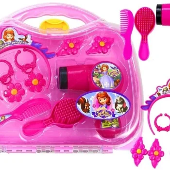 Set Princeza U Koferu S Priborom Za Kosu, Roza 4