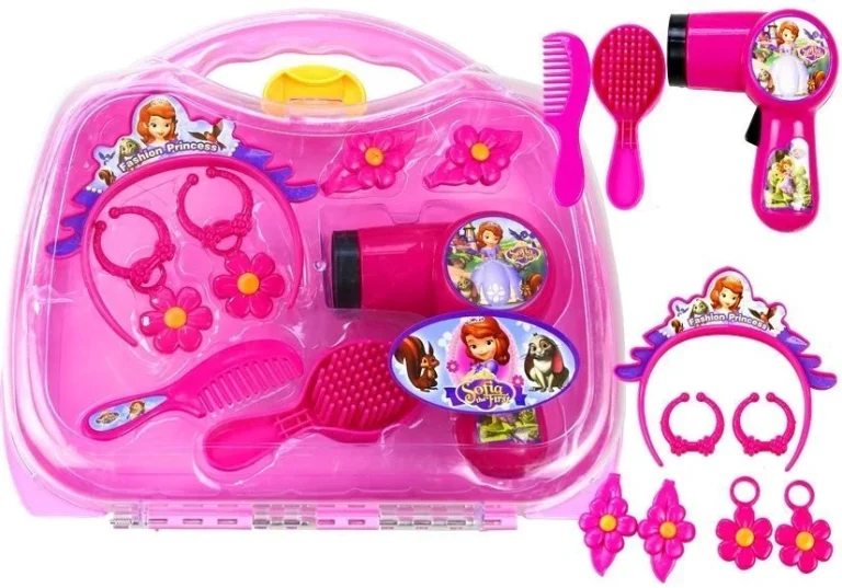 Set Princeza U Koferu S Priborom Za Kosu, Roza 4