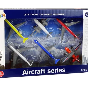Set Putničkih Aviona, 6 Komada, Različite Boje 4