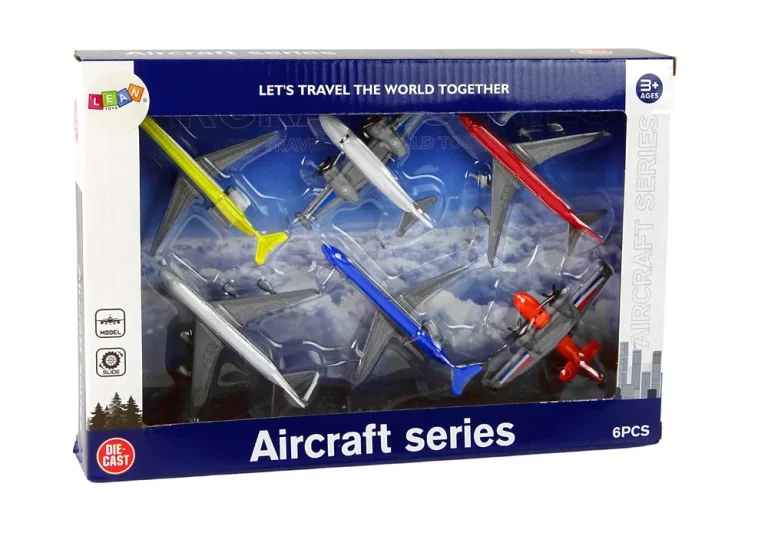 Set Putničkih Aviona, 6 Komada, Različite Boje 4