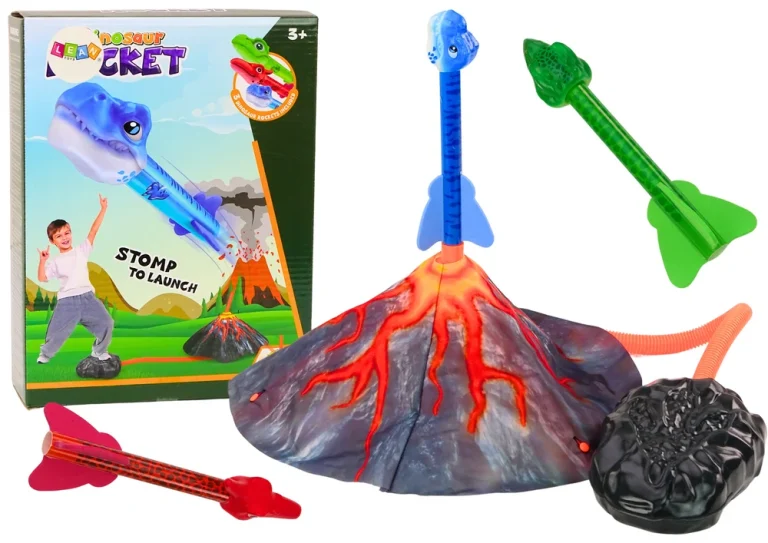 Set Raketa S Bacačem Vulkana I Dinosaurima, Podesivi Nagib 1