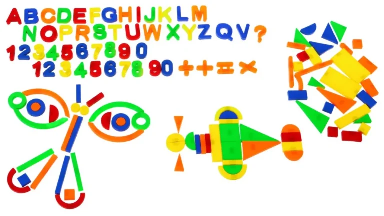 Set šarenih Magneta Za Djecu 3+ Edukativna Igračka + Brojevi Slova Figure Linije 128 Kom 3