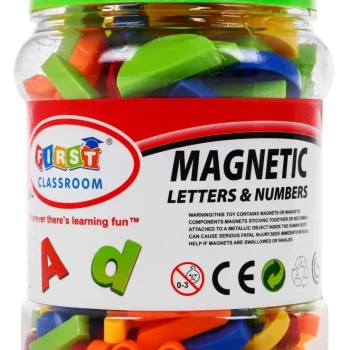 Set šarenih Magneta Za Djecu 3+ Edukativna Igračka + Brojevi Slova Figure Linije 128 Kom 4