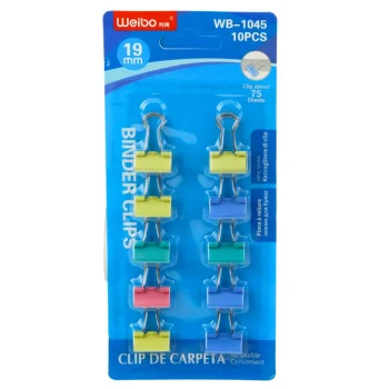 Set šarenih Spajalica Za Papir 19 Mm 10 Kom 3