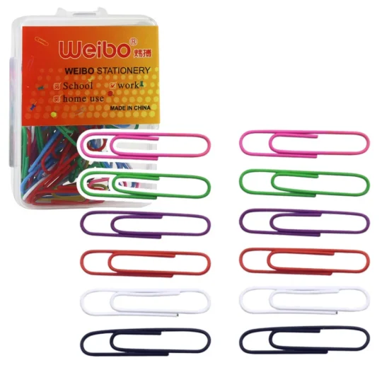 Set šarenih Spajalica Za Papir 30 Mm 40 Kom 1