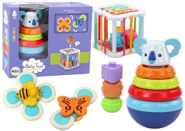 Set Senzornih Igračaka Koala Toranj Kocka I Spineri 1
