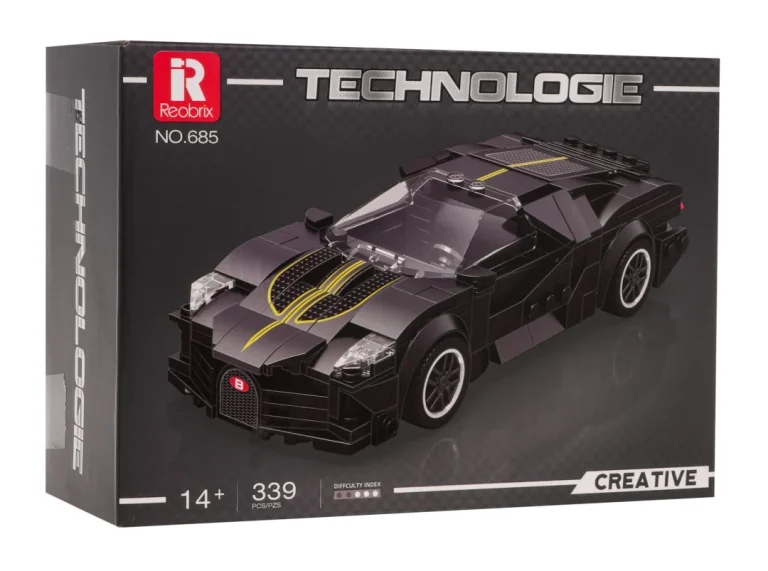 Set Sivih Kockica Sportski Automobil, 339 Dijelova 3