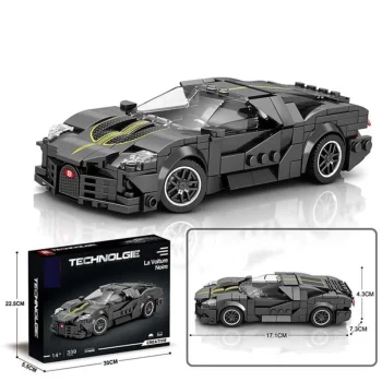 Set Sivih Kockica Sportski Automobil, 339 Dijelova 4