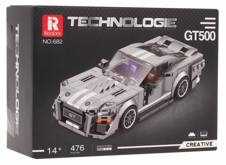 Set Sivih Kockica Sportski Automobil Gt500, 476 Dijelova 9
