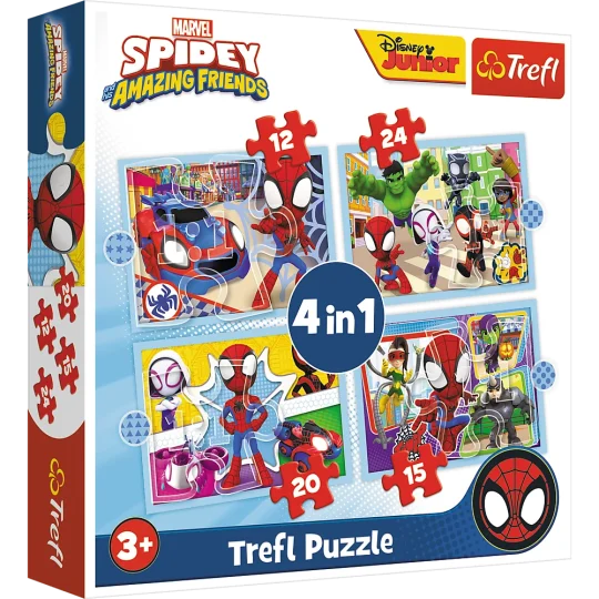 Set Slagalica Trefl Ekipa Spideya, 4 U 1 1