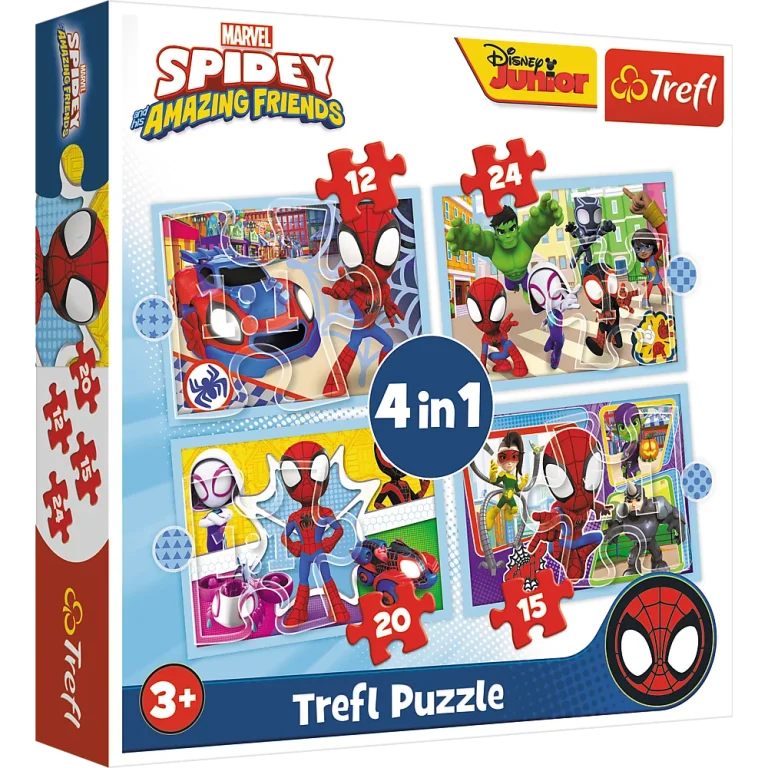 Set Slagalica Trefl Ekipa Spideya, 4 U 1 1