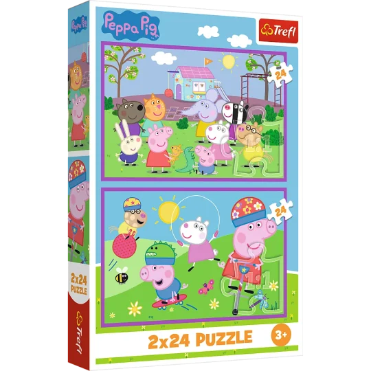 Set Slagalica Trefl Peppa Na Igralištu, 2×24 1