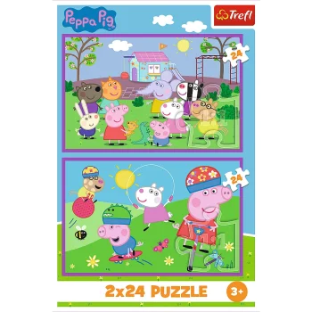 Set Slagalica Trefl Peppa Na Igralištu, 2×24 4