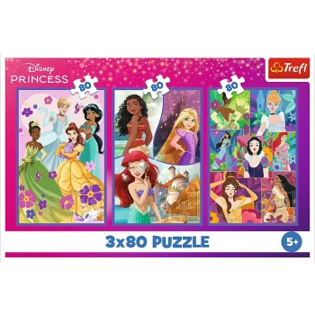 Set Slagalica Trefl Princeze Prijatelji Disney, 3×80 5