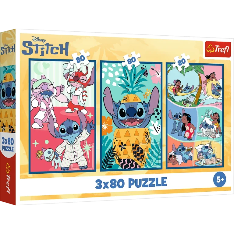 Set Slagalica Trefl Svijet Stitcha, 3×80 1