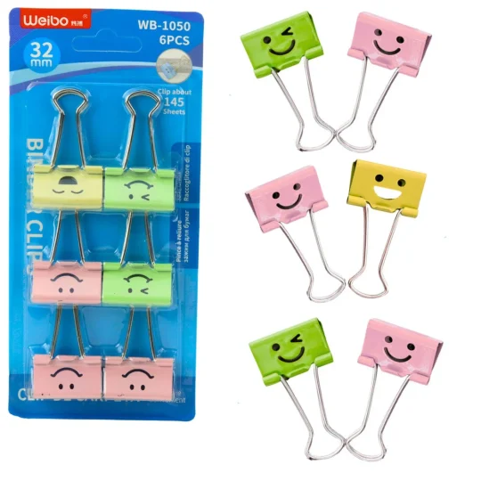 Set Spajalica S Nasmijanim Licima 32 Mm 6 Kom 1