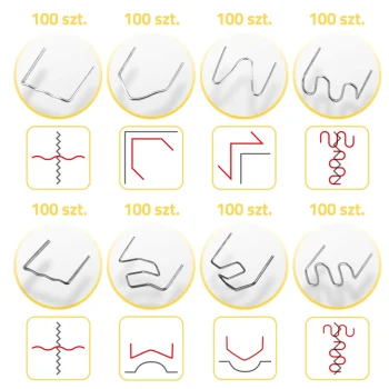 Set Spajalica Za Zavarivanje Plastike Humberg, 800 Komada 5