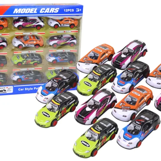 Set Sportskih Automobila Na Pogon Na Trenje, Mjerilo 1:55, 12 Kom 1