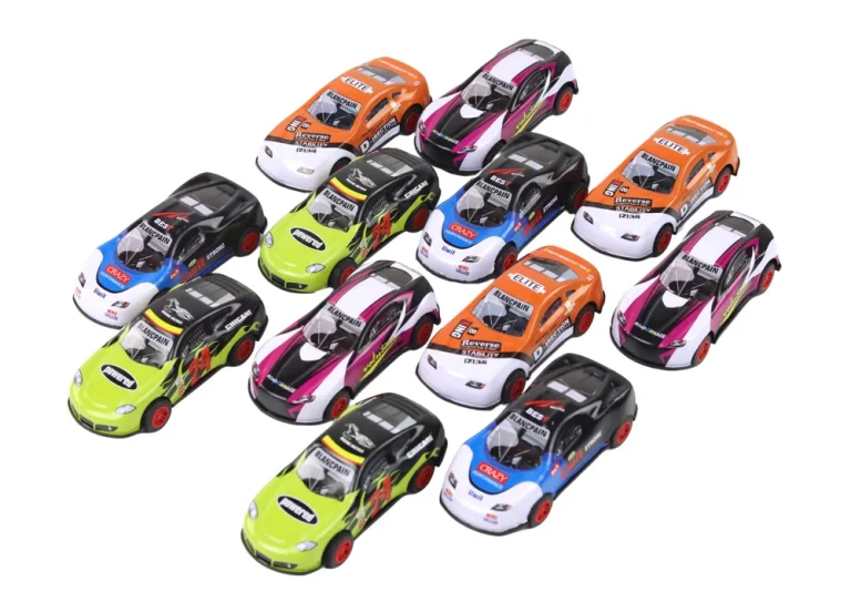 Set Sportskih Automobila Na Pogon Na Trenje, Mjerilo 1:55, 12 Kom 2