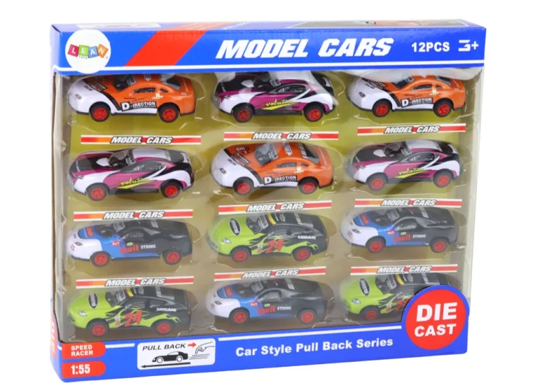 Set Sportskih Automobila Na Pogon Na Trenje, Mjerilo 1:55, 12 Kom 3