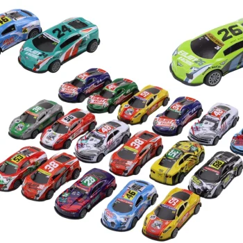 Set Sportskih Trkaćih Autića Na Oprugu 1:64, 20 Komada 2