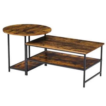 Set Stolića Za Kavu Vintage Rustikalni 2 U 1, 123×60×51 Cm 3