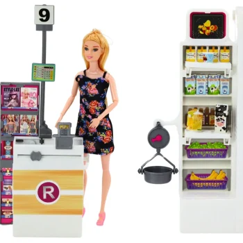 Set Supermarket Police Košarica I Namirnice Za Lutke 2