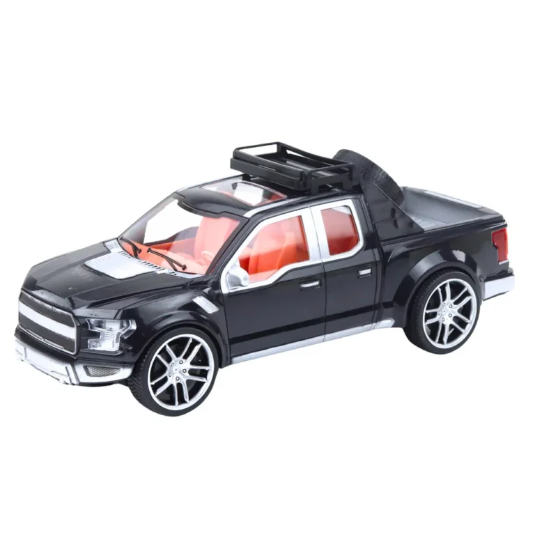 Set Terenskog Vozila, Crni Kamion I Crveni Sportski Auto, 59 Cm 3