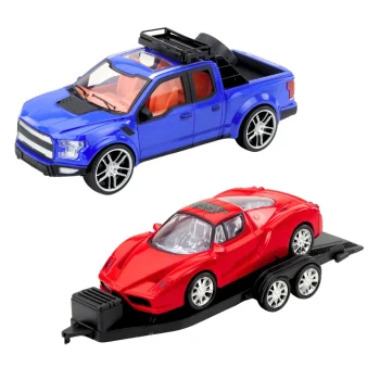 Set Terenskog Vozila S Prikolicom I Sportskim Automobilom, 60 Cm 3
