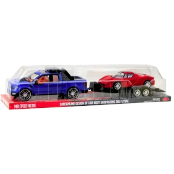 Set Terenskog Vozila S Prikolicom I Sportskim Automobilom, 60 Cm 5