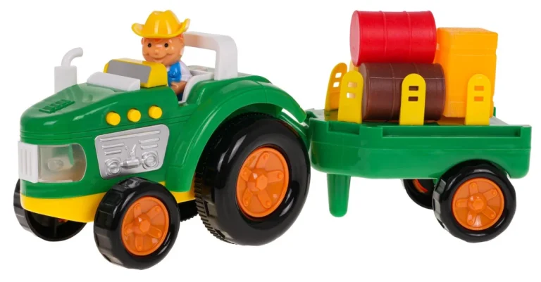 Set Traktor S Prikolicom I Farmerom 3+ 2