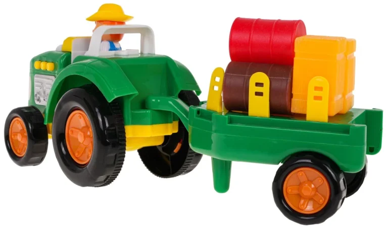 Set Traktor S Prikolicom I Farmerom 3+ 3