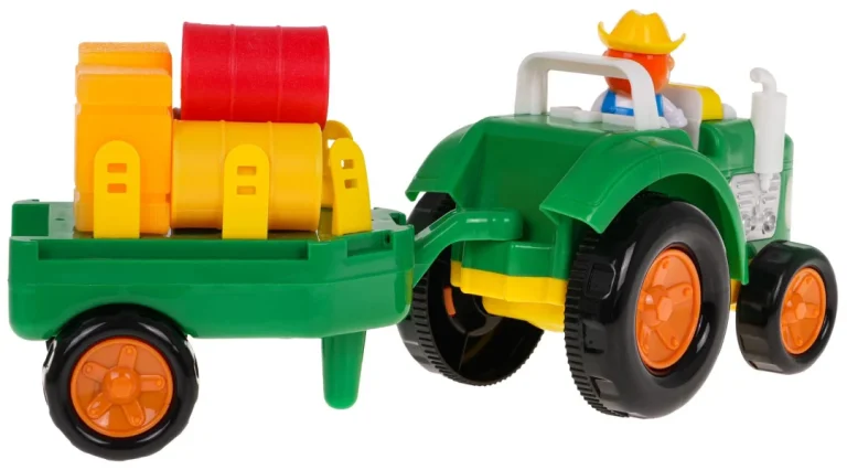 Set Traktor S Prikolicom I Farmerom 3+ 4