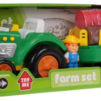 Set Traktor S Prikolicom I Farmerom 3+ 6