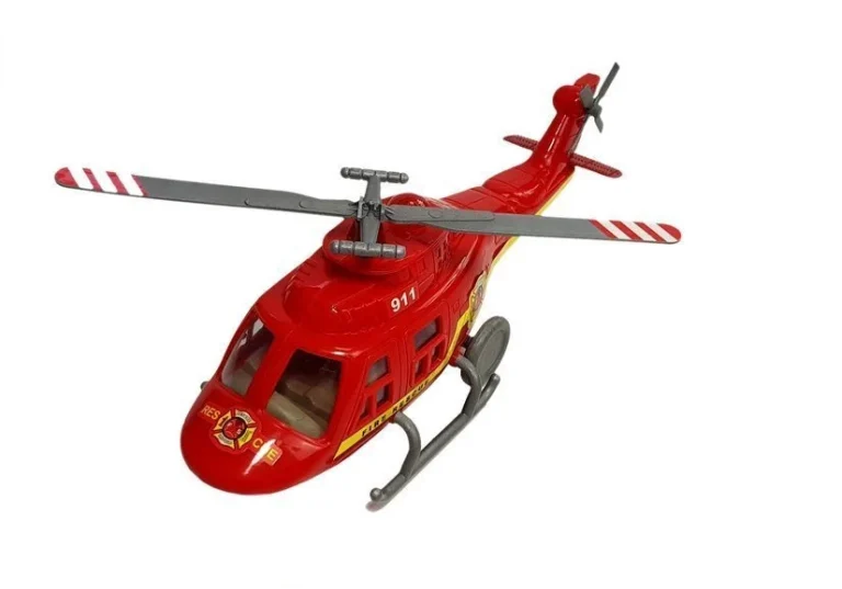 Set Vatrogasnih Vozila S Helikopterom, Zvukom I Svjetlom 4