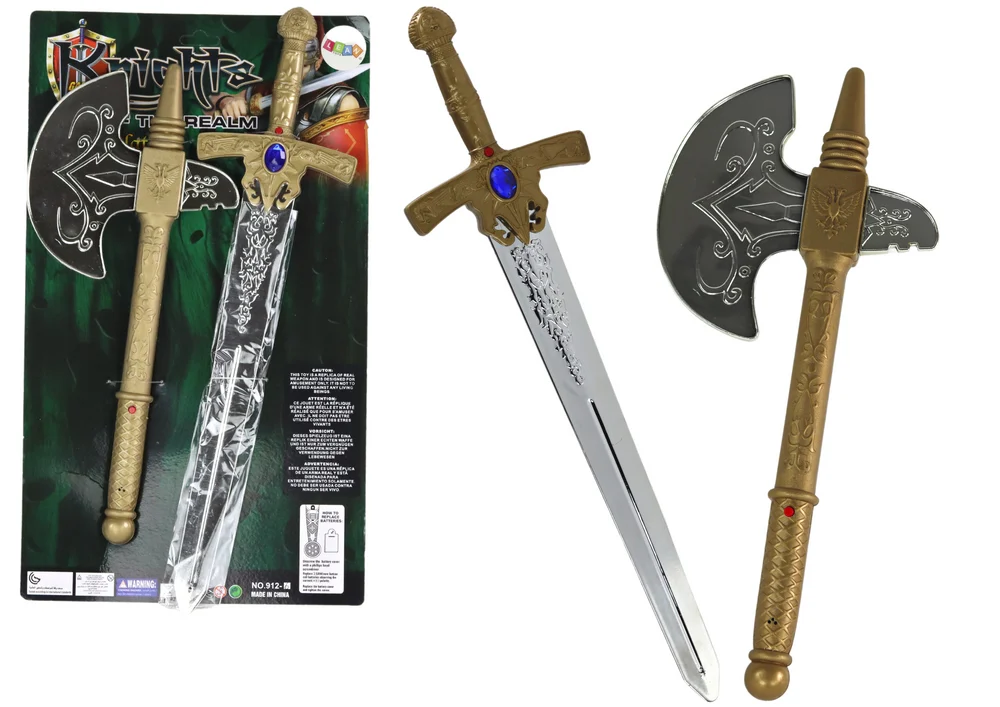 Set Viteškog Oružja Mač I Sjekira 1