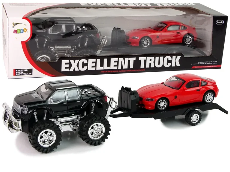 Set Vozila Monster Truck I Karavan S Prikolicom, 57 Cm 1