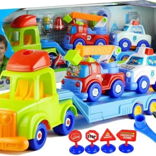 Set Vozila Policija I Vatrogasci S Prikolicom, Do 70 Cm 1