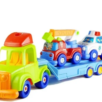 Set Vozila Policija I Vatrogasci S Prikolicom, Do 70 Cm 2
