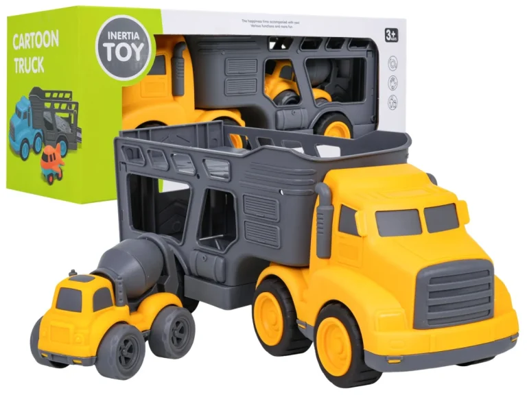 Set Vozila Za Vuču + Građevinski Automobili 9