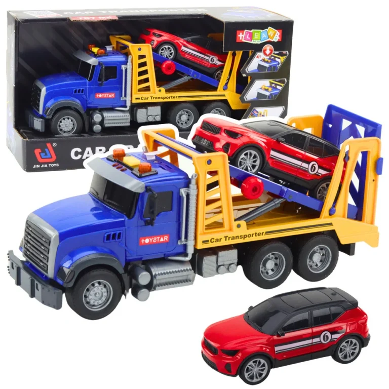 Set Vučnog Kamiona S Prikolicom, Automobil, Svjetla I Zvukovi 1